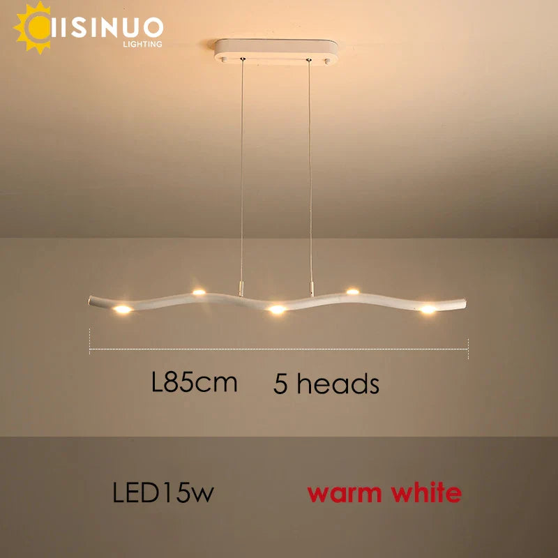 DecorBites™ LED Wave Pendant Light for Office Dining Living Room Decor