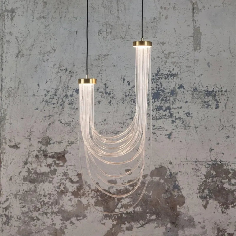 DecorBites™ مصباح قلادة LED أكريليك لغرفة النوم وغرفة الطعام