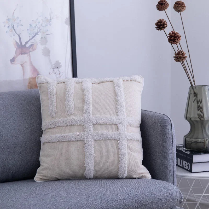 DecorBites™ غطاء وسادة بتصميم شرابات من الدانتيل ومزخرف لكرسي المكتب/الأريكة