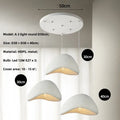 DecorBites™ LED Wabi Sabi Chandelier: Modern Minimalist Pendant Light for Home, Dining, Living Room