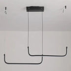 Modern Black Aluminum Linear LED Pendant Light