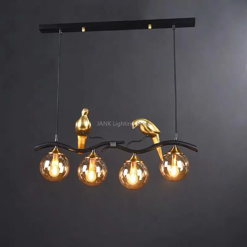 DecorBites™ مصابيح زجاجية متدلية لغرفة المعيشة والمطعم والكونتر، مصابيح LED للديكور الداخلي
