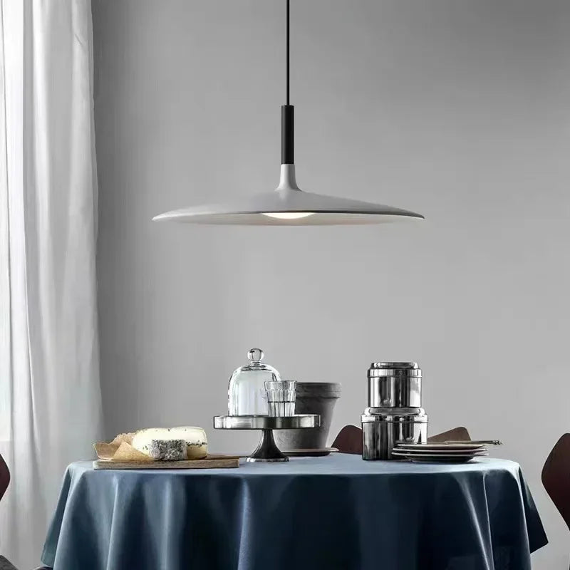 DecorBites™ LED UFO Pendant Lights: Nordic Aluminium Round Lamps for Home Decor and Indoor Lighting