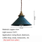 Vintage Industrial Black Iron Pendant Light
