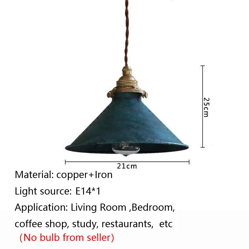 Vintage Industrial Black Iron Pendant Light