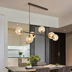Nordic Long Bar Glass Globe Pendant Light