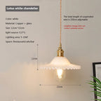 Nordic Glass Pendant Light in Brown and Polished Chrome