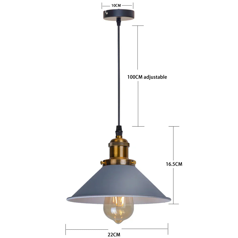 Suspension LED industrielle rétro DecorBites™ pour la maison, la salle à manger, le bar et la décoration de restaurant