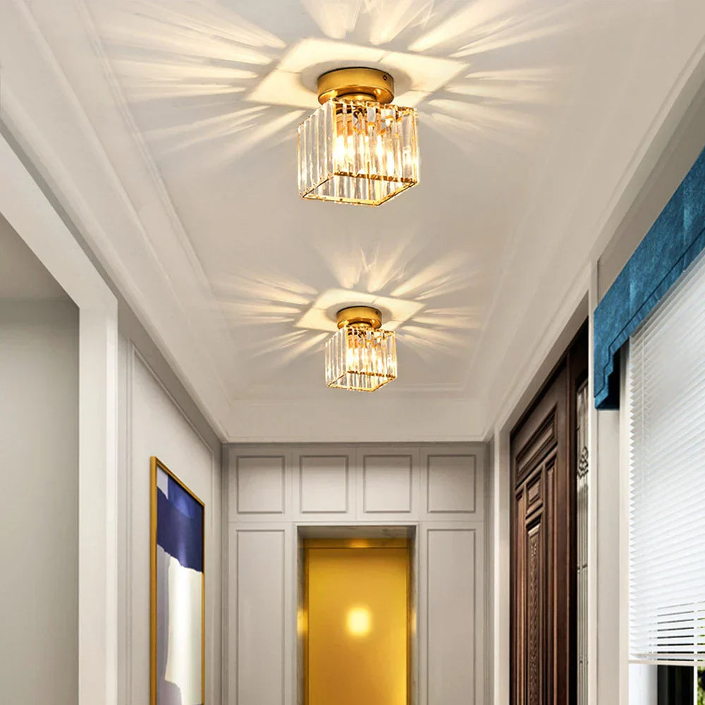 DecorBites™ Gold Iron Cage Ceiling Light مصباح سقف قفص حديدي ذهبي للديكور الاسكندنافي الحديث بتصميم عتيق E27