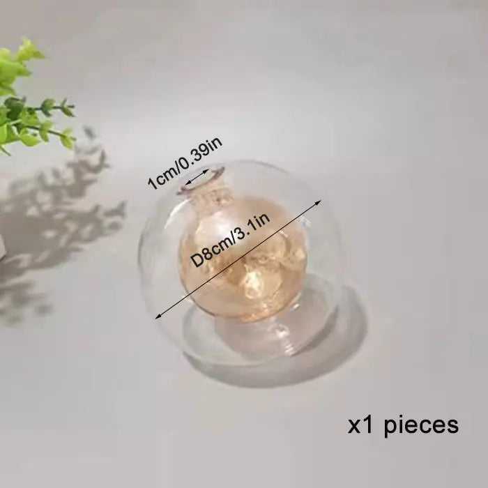 DecorBites™ 1/4/8pcs Pack 1cm Opening G4 Glass Shade Replacement Globes for Chandelier