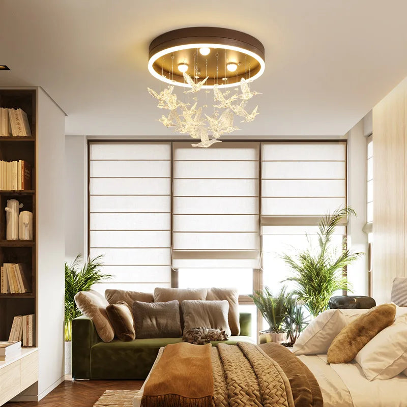 DecorBites™ Crystal LED Ceiling Chandelier for Kids' Bedroom