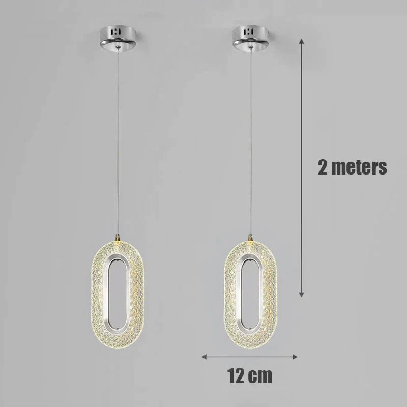 ثريا معلقة LED من DecorBites™ لغرفة الطعام والمطاعم والبارات والمصابيح الفنية المزخرفة