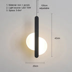 Modern Metal LED Pendant Light in Black or White