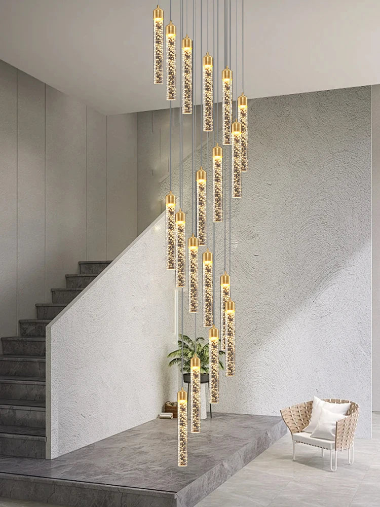 DecorBites™ مصابيح متدلية للغرف ذات الأسقف العالية، تركيبات فاخرة قابلة للتعديل