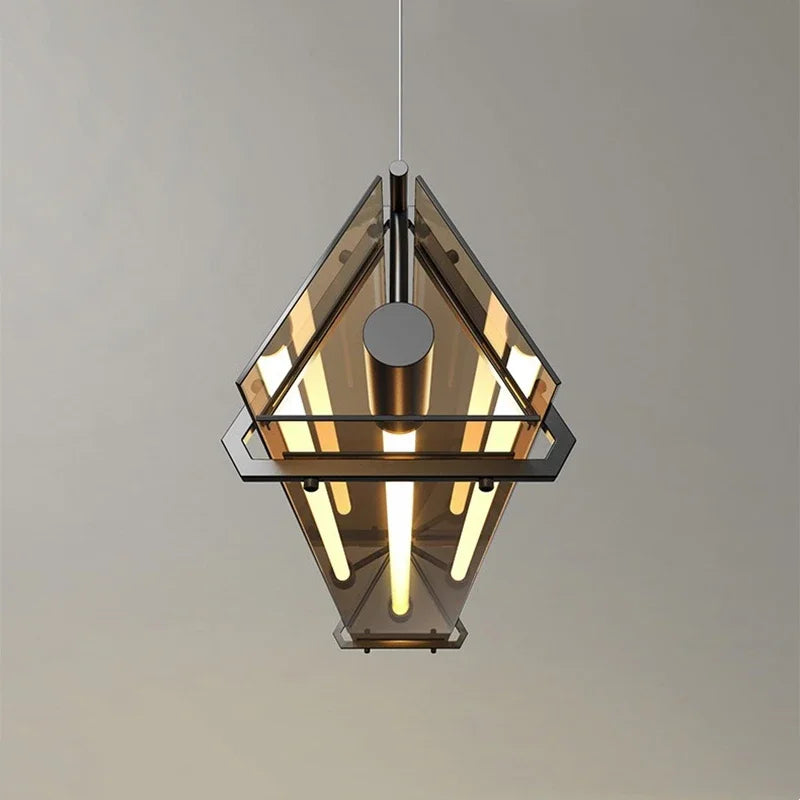 DecorBites™ Amber LED Pendant Lamp Modern Glass Dining Table Kitchen Fixture