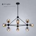 DecorBites™ Glass Bean Industrial Pendant Light for Living Room Bedroom Loft