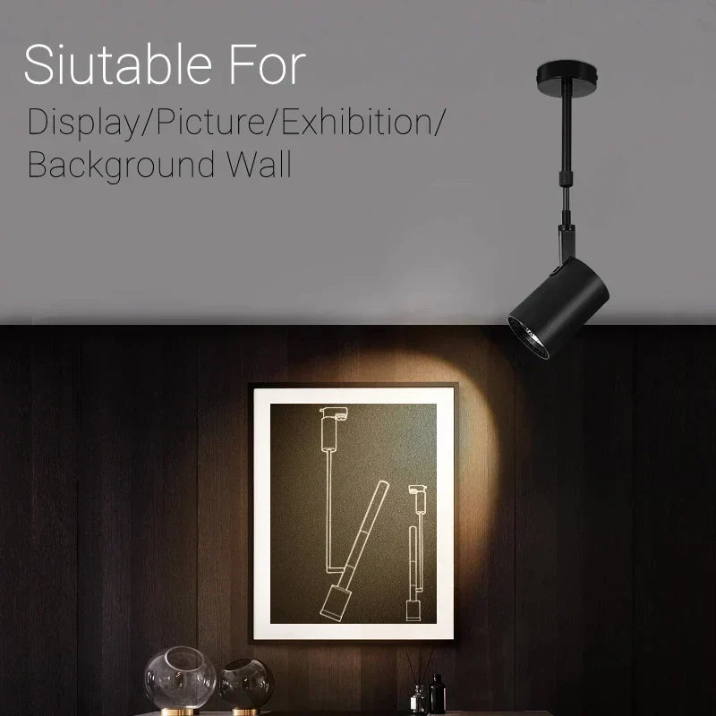 DecorBites™ Adjustable LED Wall Lamp for Modern Industrial Living Room, Bedroom & Gallery