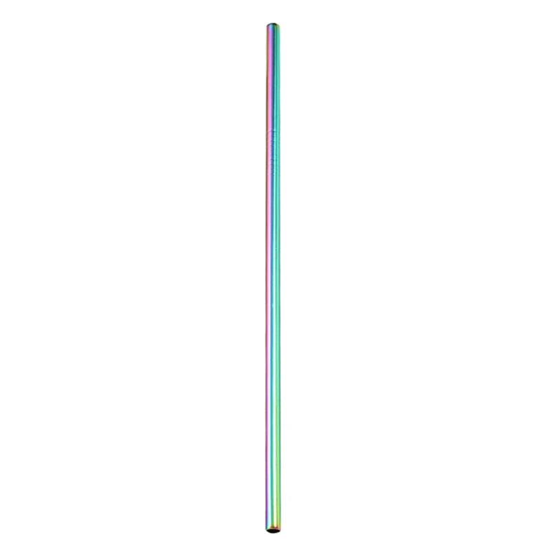 DecorBites™ 304 Stainless Steel Reusable Straws Set for Drinks - Eco-Friendly Metal Curved & Straight