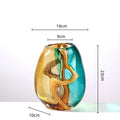 DecorBites™ Abstract Ripple Glass Vase - Home Decor Hydroponic Flower Vase