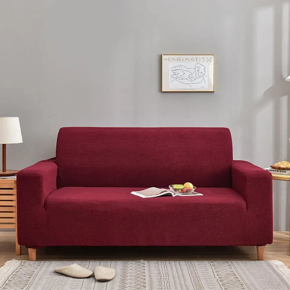 DecorBites™ 3D Quilted Thicken Sofa Cover Stretch Spandex Polyester Couch Slipcover