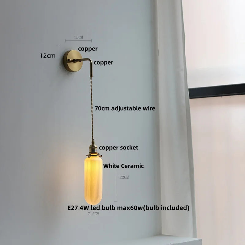 DecorBites™ Clear Glass LED Wall Lamp Modern Crystal Home Decor Bathroom Mirror Light