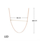 Contemporary Leather Belt Dimmable LED Pendant Light