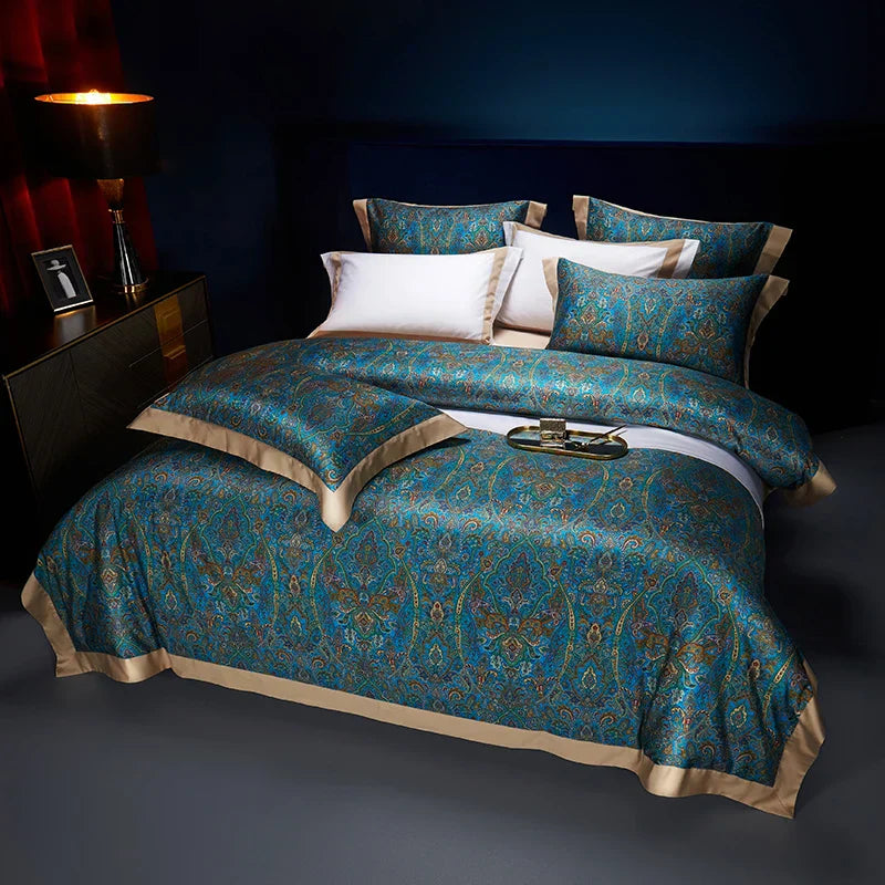 DecorBites™ Bohemian Style 1000TC Egyptian Cotton Bedding Set with Digital Printing