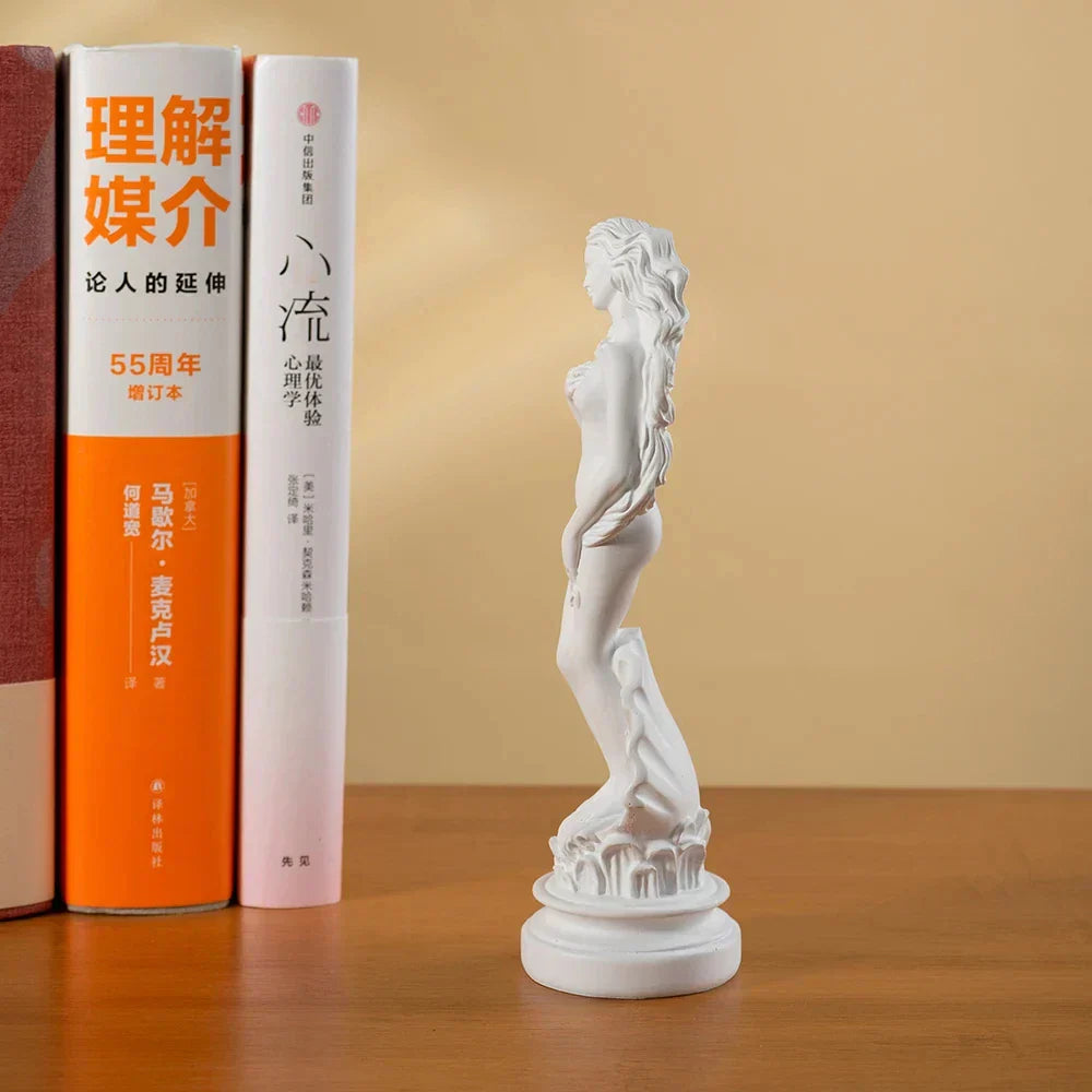 DecorBites™ 18cm Aphrodite Sculpture: Greek Goddess Statue for Home & Office Decor