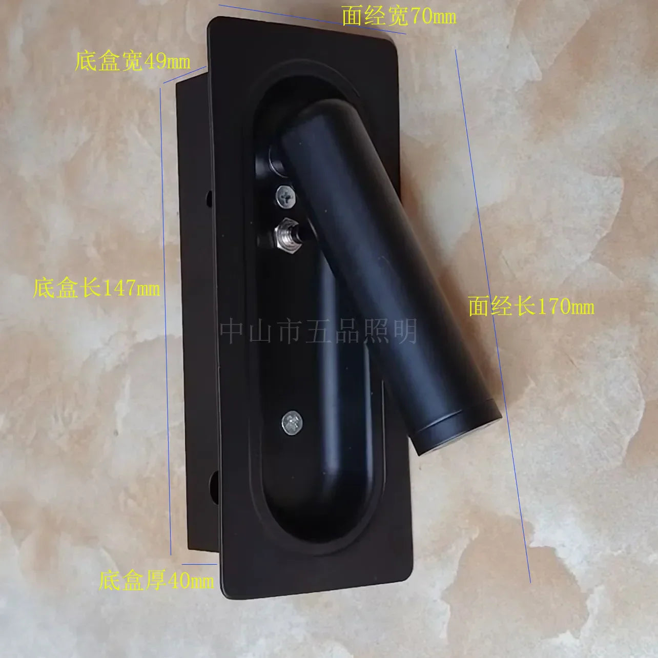 DecorBites™ Adjustable Bedside LED Wall Lamp for Modern Hotel Guest Rooms