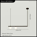مصباح DecorBites™ LED خطي معلّق للمنزل، ثريا غرفة المعيشة بتصميم عصري بسيط