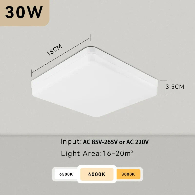 DecorBites™ LED Ceiling Light Bathroom Chandelier Panel Fixture for Home Decor Lighting