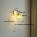 DecorBites™ Butterfly Glass Wall Light: Up Down Rotate LED Fixture for Bedroom Living Room