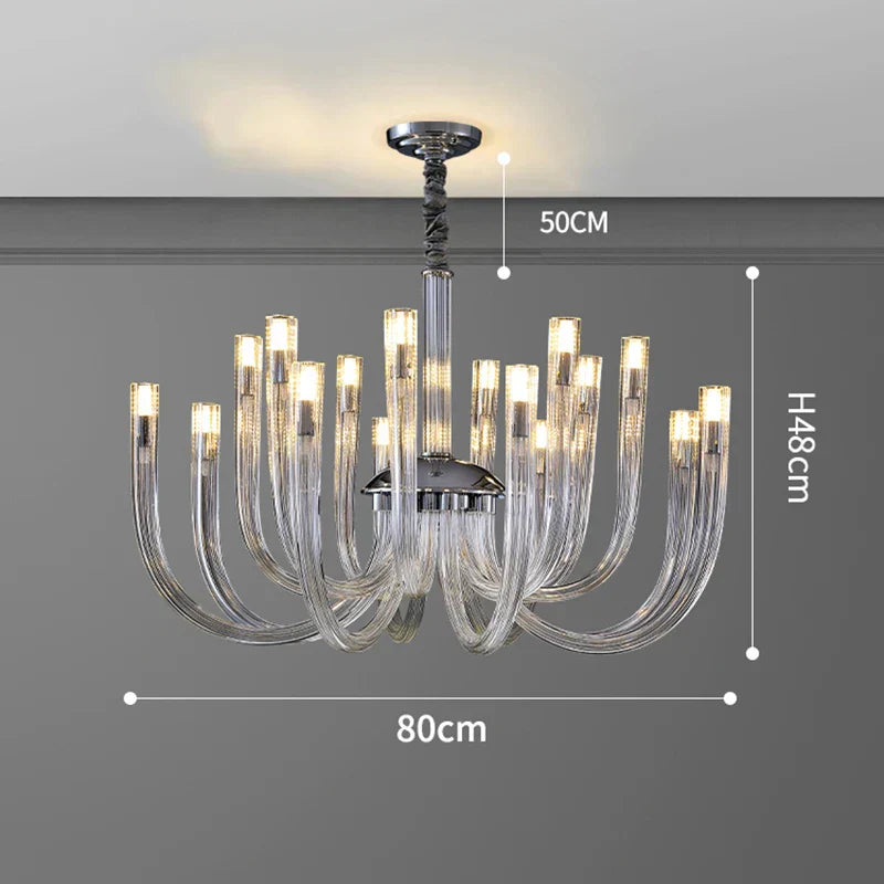 DecorBites™ ثريا متدلية LED لإضاءة داخلية أنيقة للغرفة