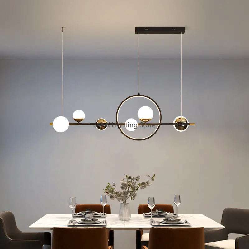 DecorBites™ مصباح معلق LED طويل: تصميم إسكندنافي بسيط لغرفة المعيشة والمطعم والبار