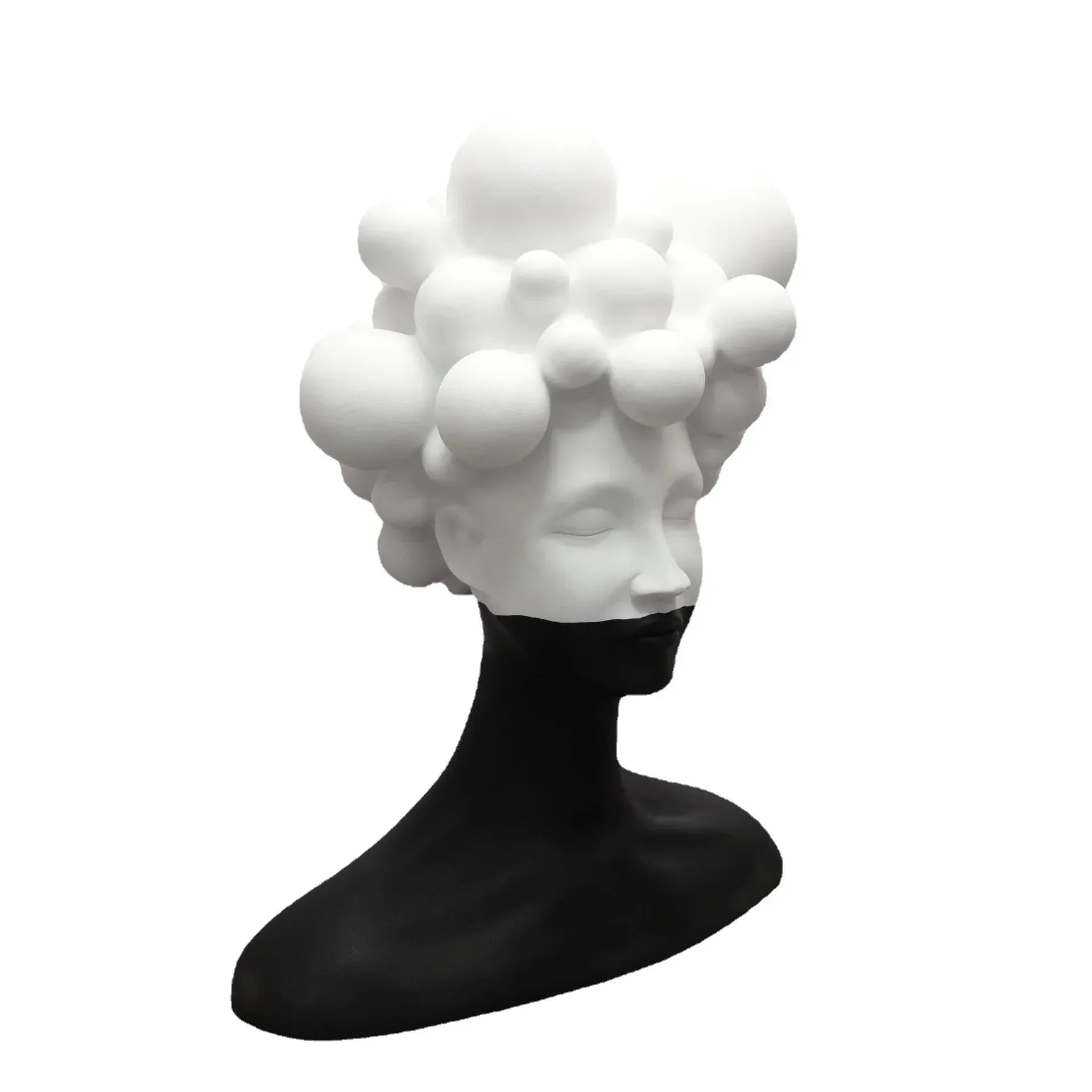 DecorBites™ Abstract Woman Figurine Resin Sculpture Home Decor Human Head Statue