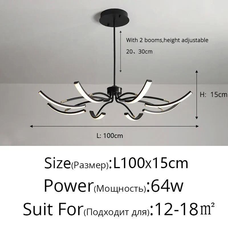 ثريات DecorBites™ LED لغرفة المعيشة الحديثة وغرفة النوم وغرفة الدراسة وإضاءة المطبخ