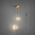 Modern Glass Pendant Light in Black or Gold