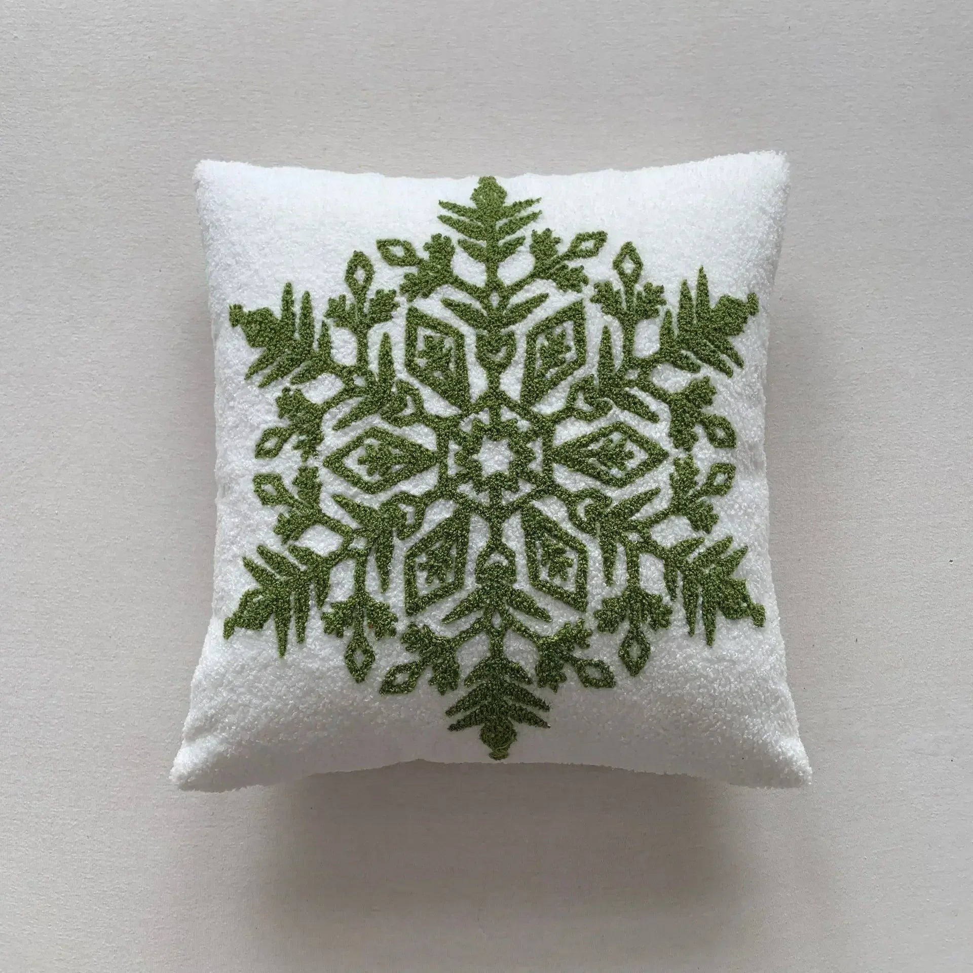 DecorBites™ Christmas Cartoon Embroidered Pillow Cover Set, Festive Decorative Cushions