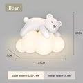 أضواء حائط على شكل دب LED للأطفال من DecorBites™ - مصابيح عصرية لغرف نوم الأميرات والأولاد والبنات