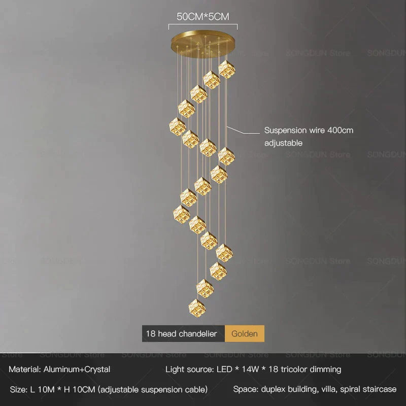 DecorBites™ Crystal Bedside Chandelier Wall Light for Designer Living Room and Hotel Bedroom