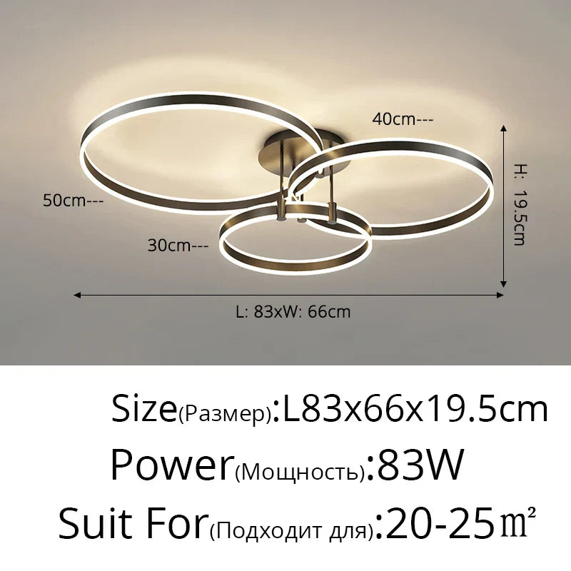 Lustres en acrylique LED DecorBites™ avec éclairage vers le haut/vers le bas pour salon, chambre et décoration intérieure