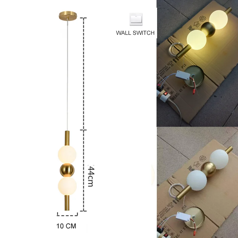 Nordic Gold 4-Globe Metal Pendant Light