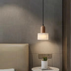 Wabi-Sabi White Marble Stone Pendant Light