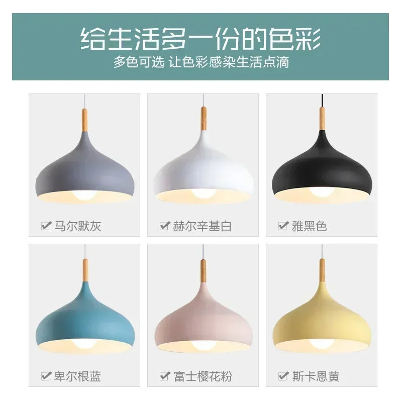 Nordic Stainless Steel Creative Pendant Light