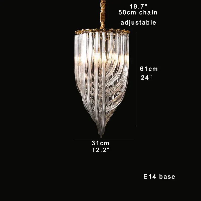 DecorBites™ Crystal Glass Pendant Lights, Dimmable Modern Lighting