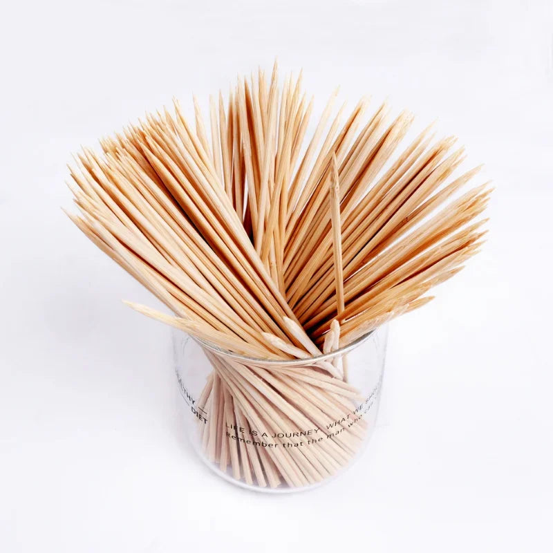 DecorBites™ Bamboo BBQ Skewers 100pcs - Catering Grill Camping Meat Tool Eco-Friendly