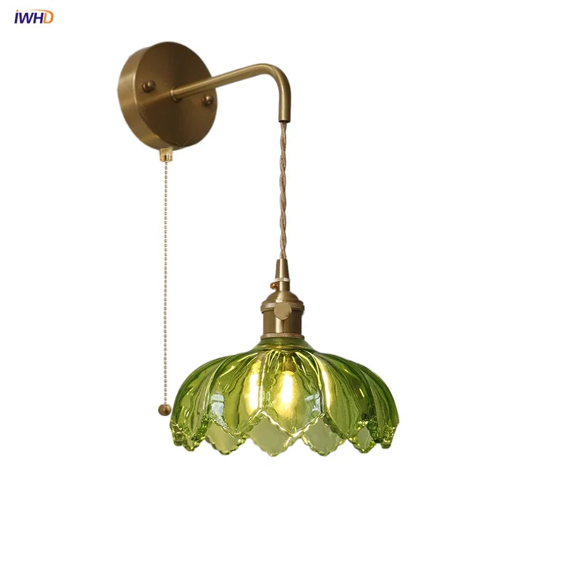 أضواء جدارية ليد DecorBites™ بمفتاح زجاجي أخضر للمطبخ وغرفة النوم وغرفة المعيشة