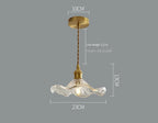 Modern White Glass Flower Pendant Light