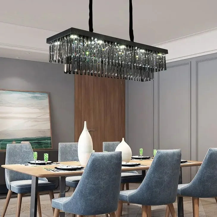 DecorBites™ ثريا ذهبية كريستالية لغرفة المعيشة وغرفة النوم