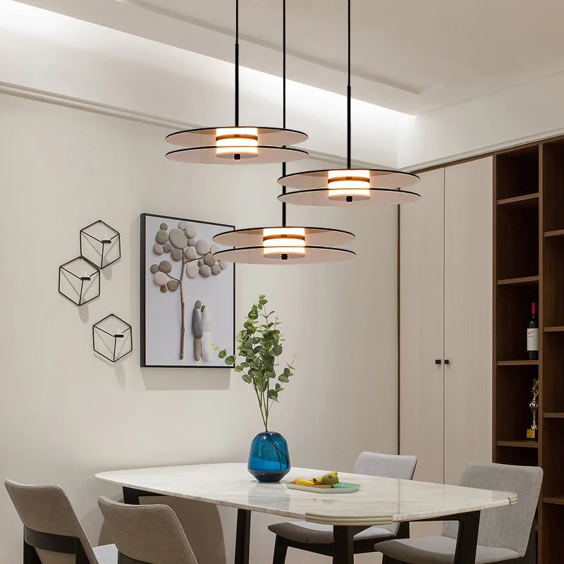 DecorBites™ Amber Smoke Gray Glass Pendant Lamp for Dining Room & Bar Decor